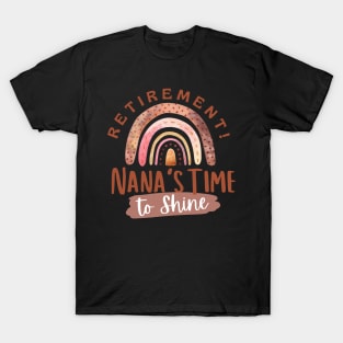 Nana retirement gift boho rainbow T-Shirt